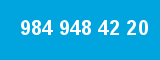 984 948 42 20 984 948 42 20